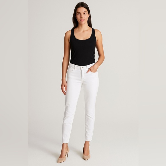 DKNY Ludlow High Rise White Skinny Jeans - Size 27 - Picture 1 of 9